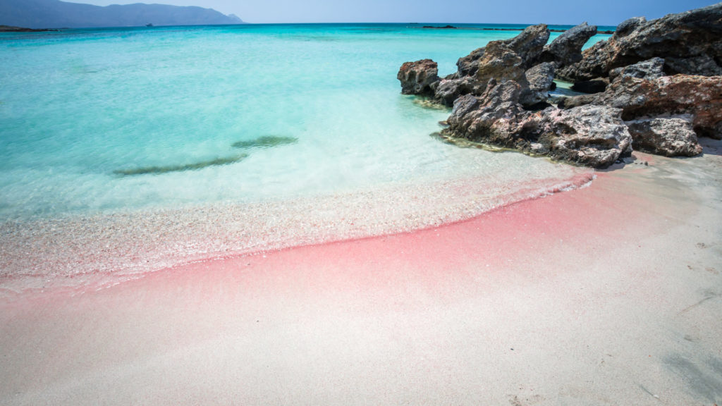 Elafonissi beach is one of the best beaches of Europe. There are pink  sand.